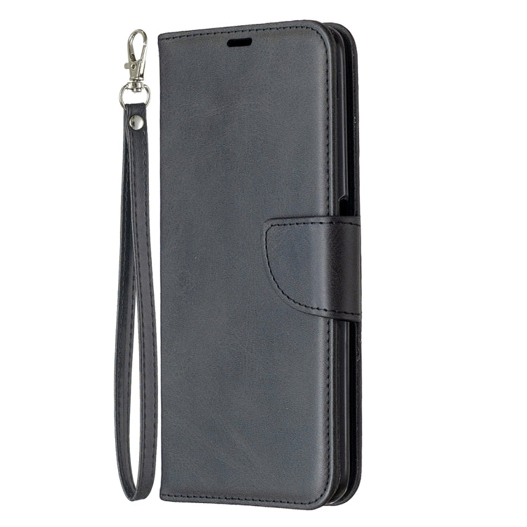 For OPPO Realme 6 Pro Retro Lambskin Texture Pure Color Horizontal Flip PU Leather Case, with Holder & Card Slots & Wallet & Lanyard