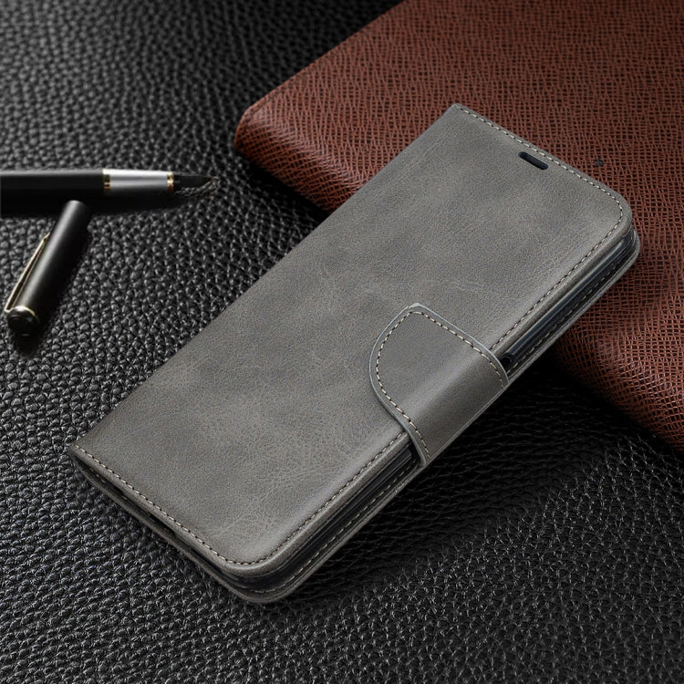 For OPPO Realme 6 Pro Retro Lambskin Texture Pure Color Horizontal Flip PU Leather Case, with Holder & Card Slots & Wallet & Lanyard