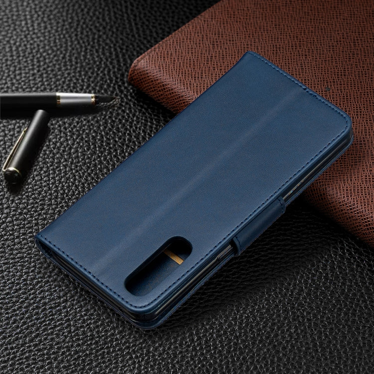 For OPPO Reno3 Pro Retro Lambskin Texture Pure Color Horizontal Flip PU Leather Case, with Holder & Card Slots & Wallet & Lanyard
