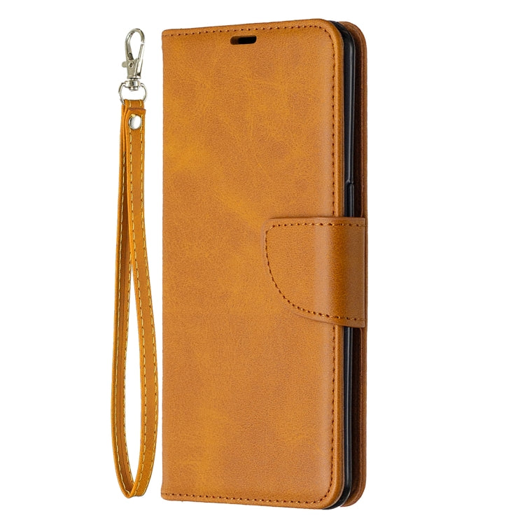 For OPPO Reno3 Pro Retro Lambskin Texture Pure Color Horizontal Flip PU Leather Case, with Holder & Card Slots & Wallet & Lanyard