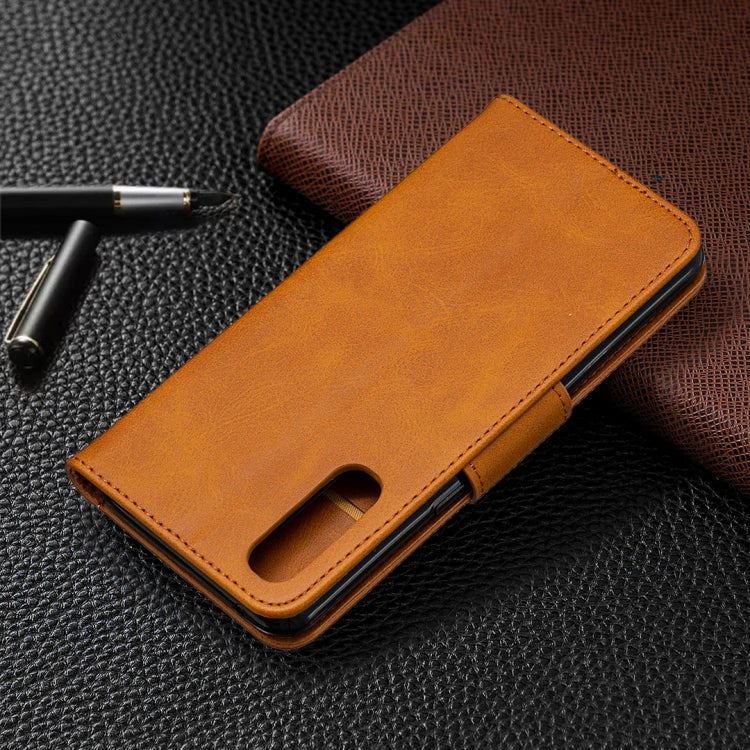 For OPPO Reno3 Pro Retro Lambskin Texture Pure Color Horizontal Flip PU Leather Case, with Holder & Card Slots & Wallet & Lanyard