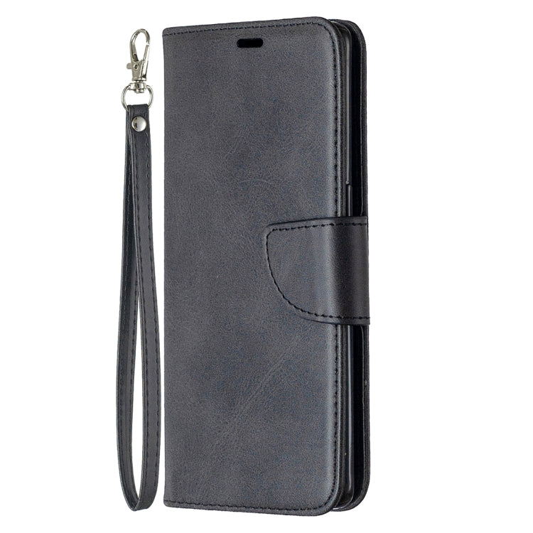 For OPPO Reno4 Pro 5G Retro Lambskin Texture Pure Color Horizontal Flip PU Leather Case, with Holder & Card Slots & Wallet & Lanyard