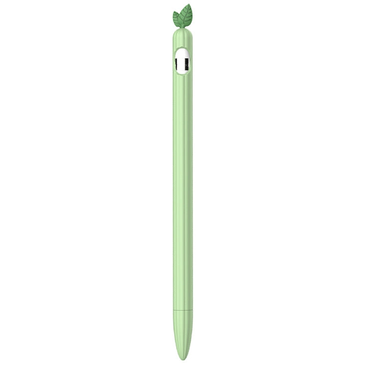 For Apple Pencil 1 Contrasting Color Mint Leaf Silicone Non-slip Protective Cover