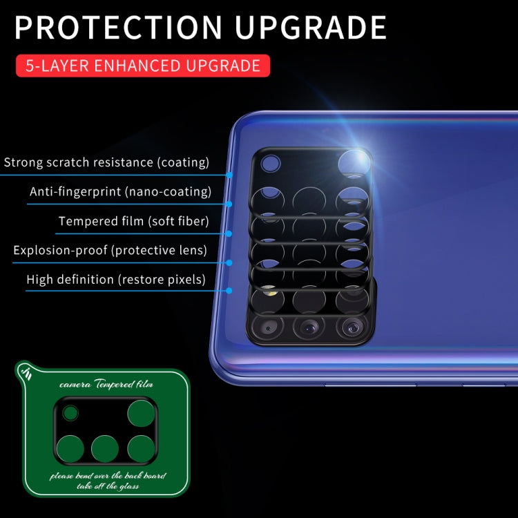 For Samsung Galaxy A31 Silk Screen Luminous Ring Back Camera Lens Film