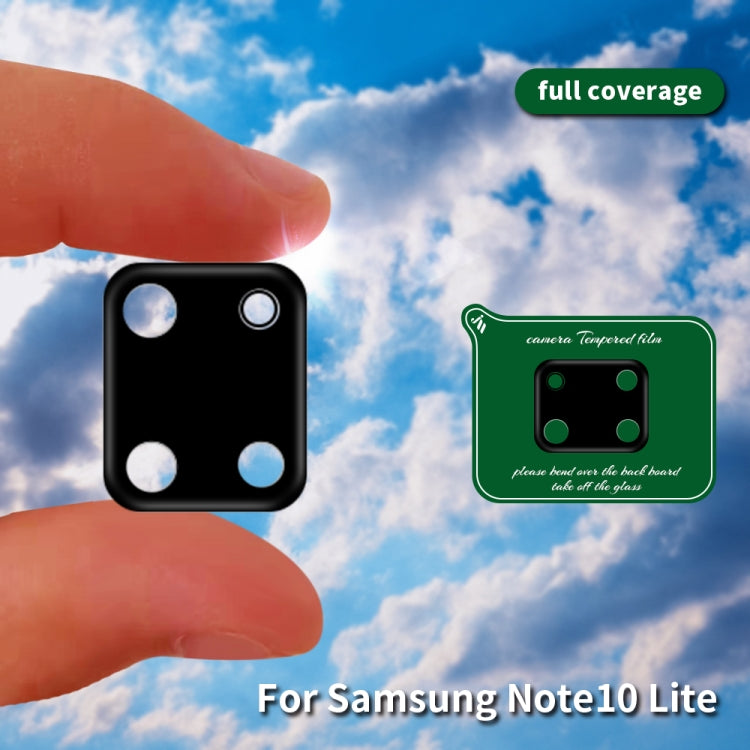 For Samsung Galaxy Note 10 Lite Silk Screen Luminous Ring Back Camera Lens Film