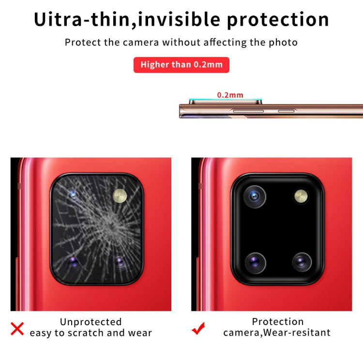 For Samsung Galaxy Note 10 Lite Silk Screen Luminous Ring Back Camera Lens Film