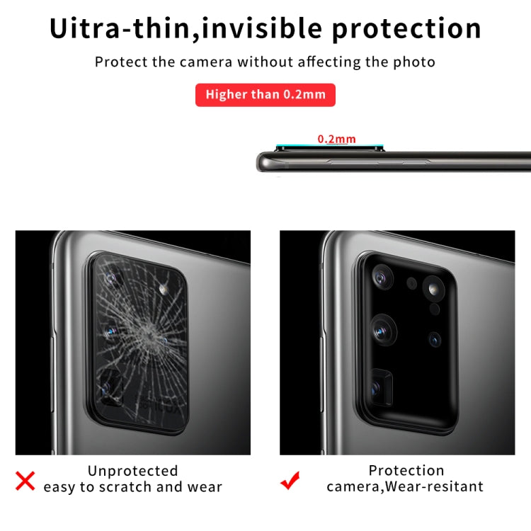 For Samsung Galaxy S20 Ultra Silk Screen Luminous Ring Back Camera Lens Film