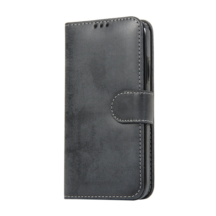 For iPhone XR KLT888-2 Retro 2 in 1 Detachable Magnetic Horizontal Flip TPU + PU Leather Case with Holder & Card Slots & Photo Frame & Wallet