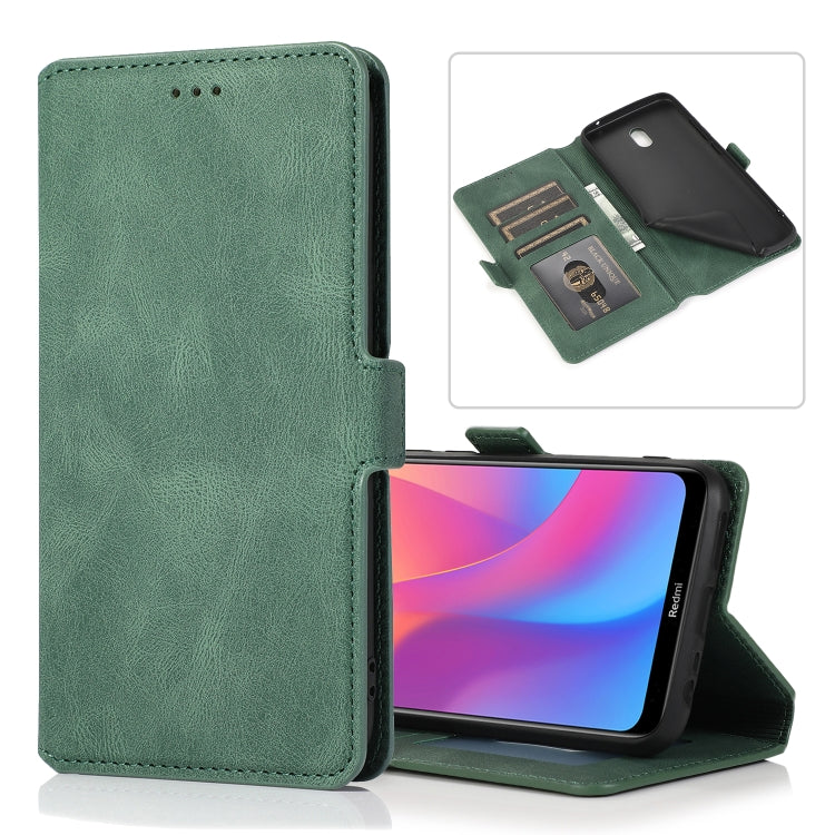 For Xiaomi Redmi 8A Retro Magnetic Closing Clasp Horizontal Flip Leather Case with Holder & Card Slots & Photo Frame & Wallet