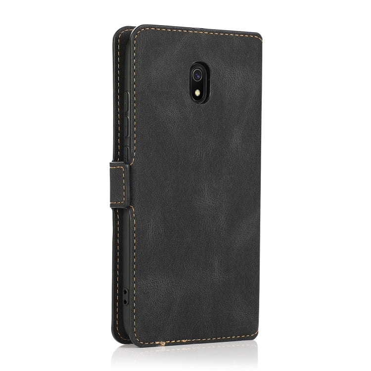 For Xiaomi Redmi 8A Retro Magnetic Closing Clasp Horizontal Flip Leather Case with Holder & Card Slots & Photo Frame & Wallet