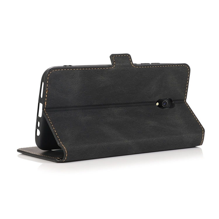 For Xiaomi Redmi 8A Retro Magnetic Closing Clasp Horizontal Flip Leather Case with Holder & Card Slots & Photo Frame & Wallet