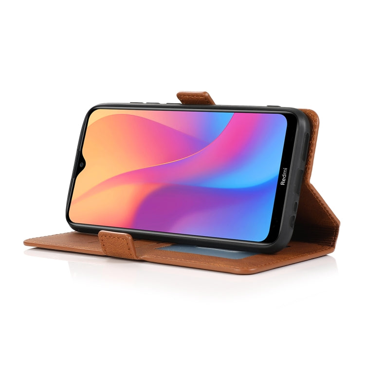 For Xiaomi Redmi 8A Retro Magnetic Closing Clasp Horizontal Flip Leather Case with Holder & Card Slots & Photo Frame & Wallet