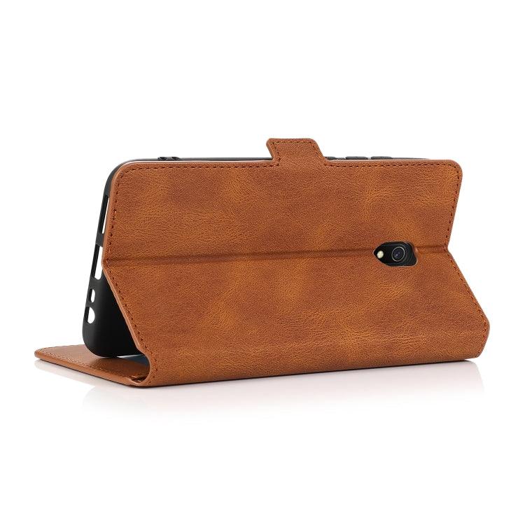 For Xiaomi Redmi 8A Retro Magnetic Closing Clasp Horizontal Flip Leather Case with Holder & Card Slots & Photo Frame & Wallet