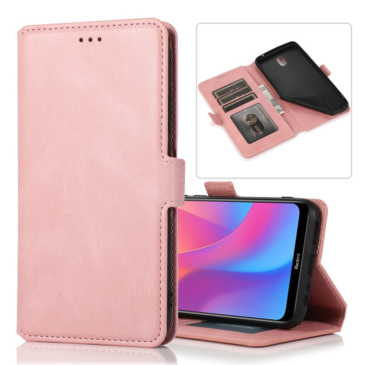 For Xiaomi Redmi 8A Retro Magnetic Closing Clasp Horizontal Flip Leather Case with Holder & Card Slots & Photo Frame & Wallet