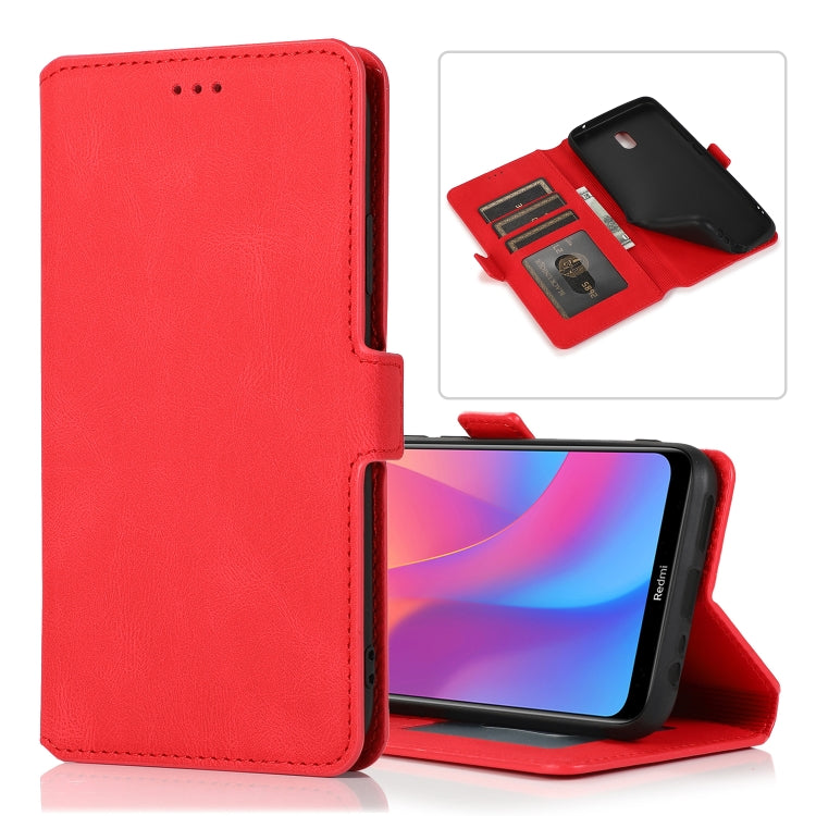 For Xiaomi Redmi 8A Retro Magnetic Closing Clasp Horizontal Flip Leather Case with Holder & Card Slots & Photo Frame & Wallet