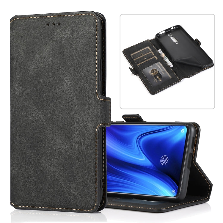 For Xiaomi Redmi K20 Pro Retro Magnetic Closing Clasp Horizontal Flip Leather Case with Holder & Card Slots & Photo Frame & Wallet