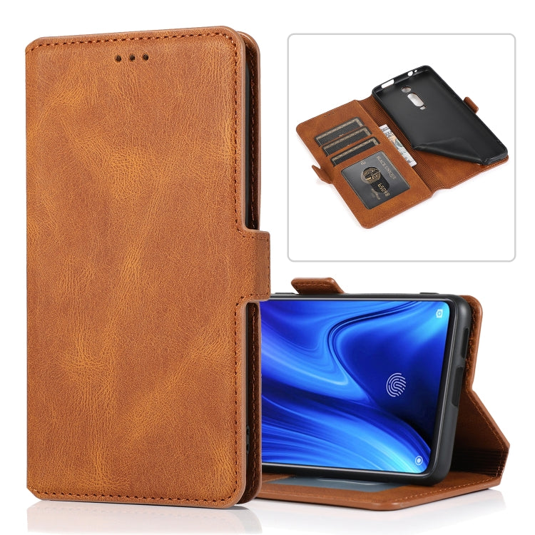 For Xiaomi Redmi K20 Pro Retro Magnetic Closing Clasp Horizontal Flip Leather Case with Holder & Card Slots & Photo Frame & Wallet