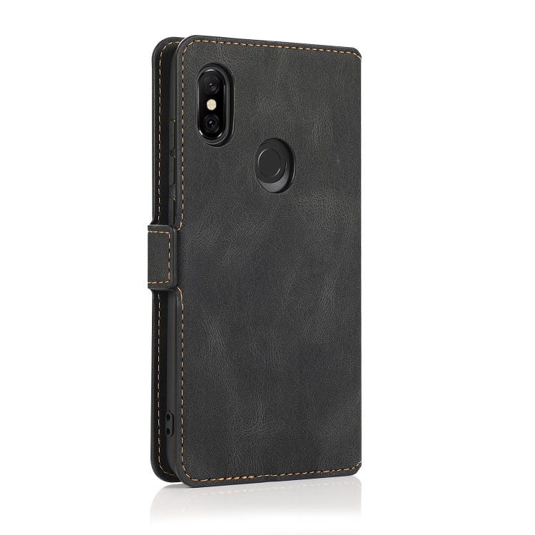 For Xiaomi Redmi Note 6 Retro Magnetic Closing Clasp Horizontal Flip Leather Case with Holder & Card Slots & Photo Frame & Wallet