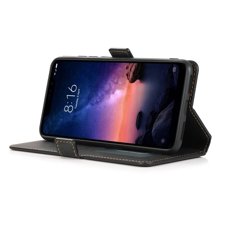 For Xiaomi Redmi Note 6 Retro Magnetic Closing Clasp Horizontal Flip Leather Case with Holder & Card Slots & Photo Frame & Wallet