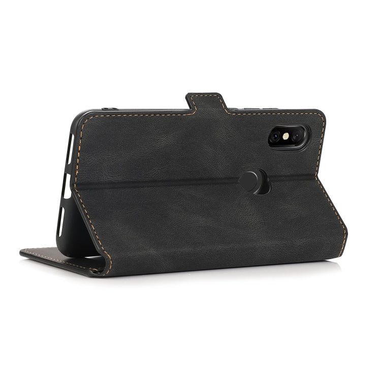 For Xiaomi Redmi Note 6 Retro Magnetic Closing Clasp Horizontal Flip Leather Case with Holder & Card Slots & Photo Frame & Wallet