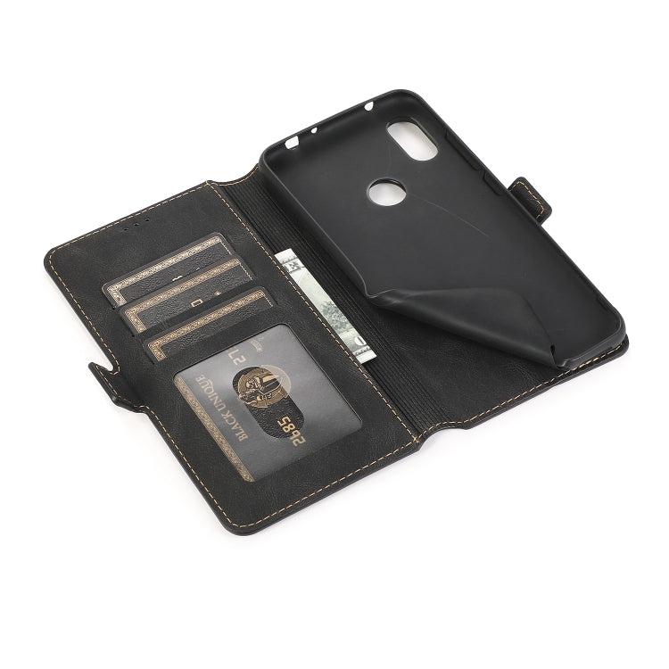 For Xiaomi Redmi Note 6 Retro Magnetic Closing Clasp Horizontal Flip Leather Case with Holder & Card Slots & Photo Frame & Wallet