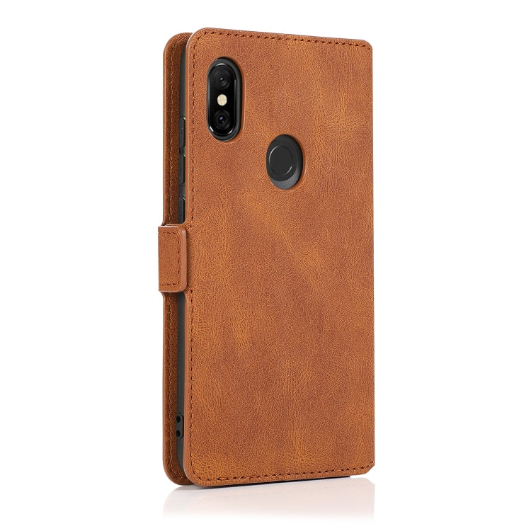 For Xiaomi Redmi Note 6 Retro Magnetic Closing Clasp Horizontal Flip Leather Case with Holder & Card Slots & Photo Frame & Wallet