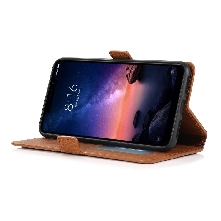For Xiaomi Redmi Note 6 Retro Magnetic Closing Clasp Horizontal Flip Leather Case with Holder & Card Slots & Photo Frame & Wallet