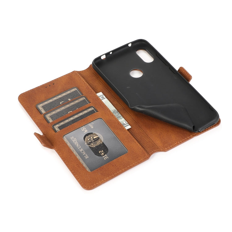 For Xiaomi Redmi Note 6 Retro Magnetic Closing Clasp Horizontal Flip Leather Case with Holder & Card Slots & Photo Frame & Wallet