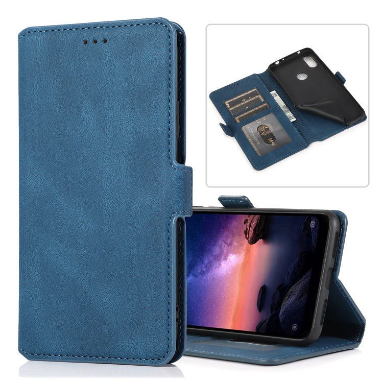 For Xiaomi Redmi Note 6 Retro Magnetic Closing Clasp Horizontal Flip Leather Case with Holder & Card Slots & Photo Frame & Wallet