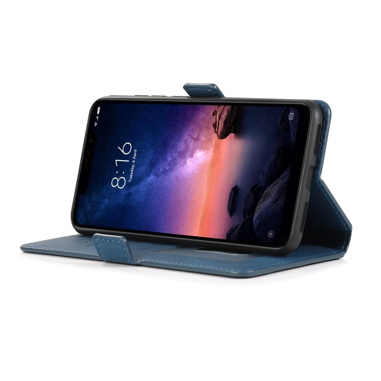 For Xiaomi Redmi Note 6 Retro Magnetic Closing Clasp Horizontal Flip Leather Case with Holder & Card Slots & Photo Frame & Wallet