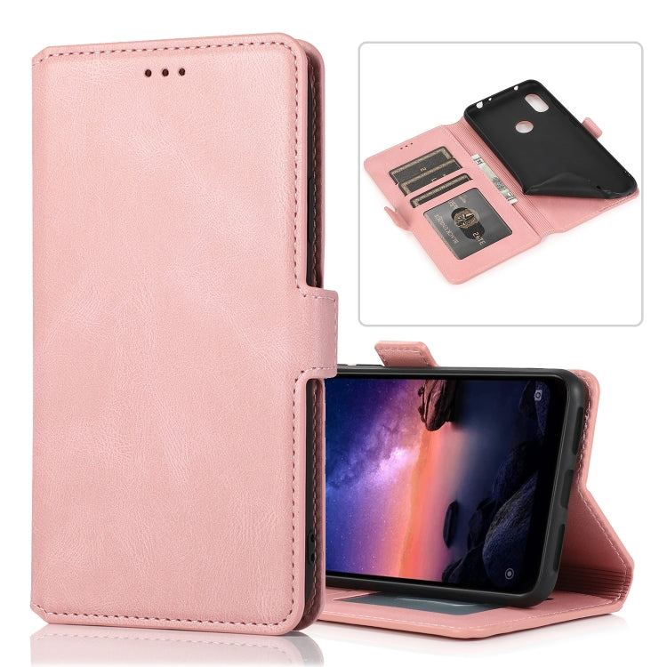 For Xiaomi Redmi Note 6 Retro Magnetic Closing Clasp Horizontal Flip Leather Case with Holder & Card Slots & Photo Frame & Wallet