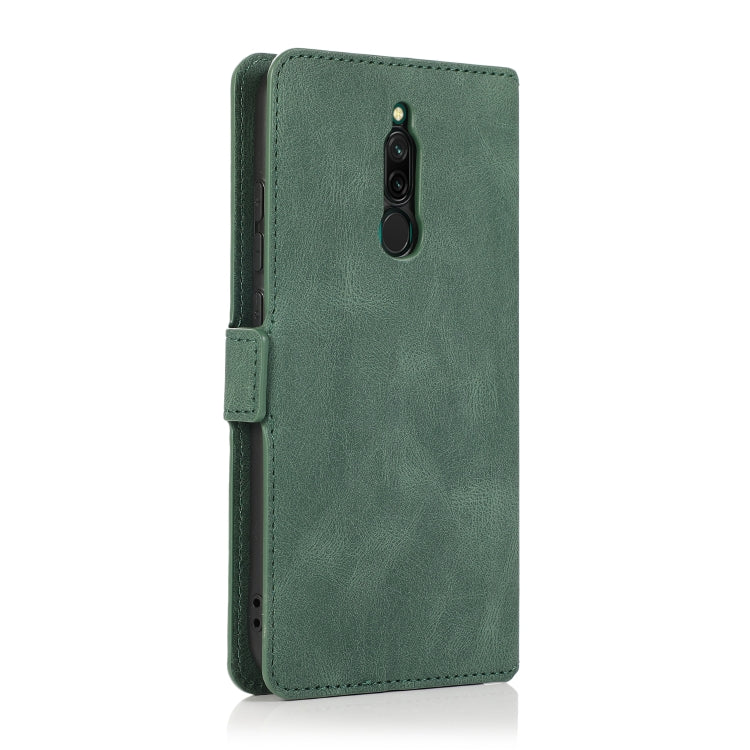 For Xiaomi Redmi 8 Retro Magnetic Closing Clasp Horizontal Flip Leather Case with Holder & Card Slots & Photo Frame & Wallet