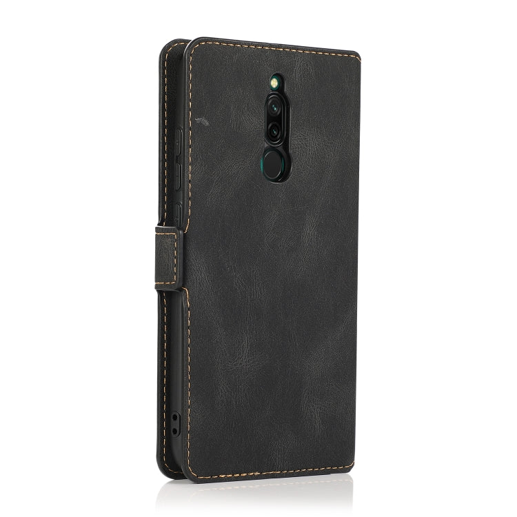 For Xiaomi Redmi 8 Retro Magnetic Closing Clasp Horizontal Flip Leather Case with Holder & Card Slots & Photo Frame & Wallet