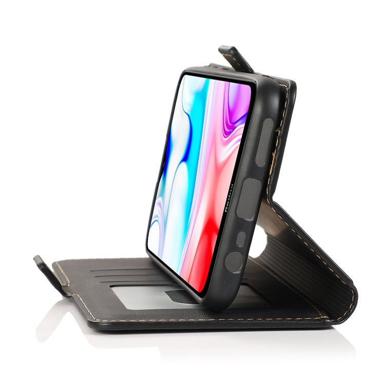 For Xiaomi Redmi 8 Retro Magnetic Closing Clasp Horizontal Flip Leather Case with Holder & Card Slots & Photo Frame & Wallet