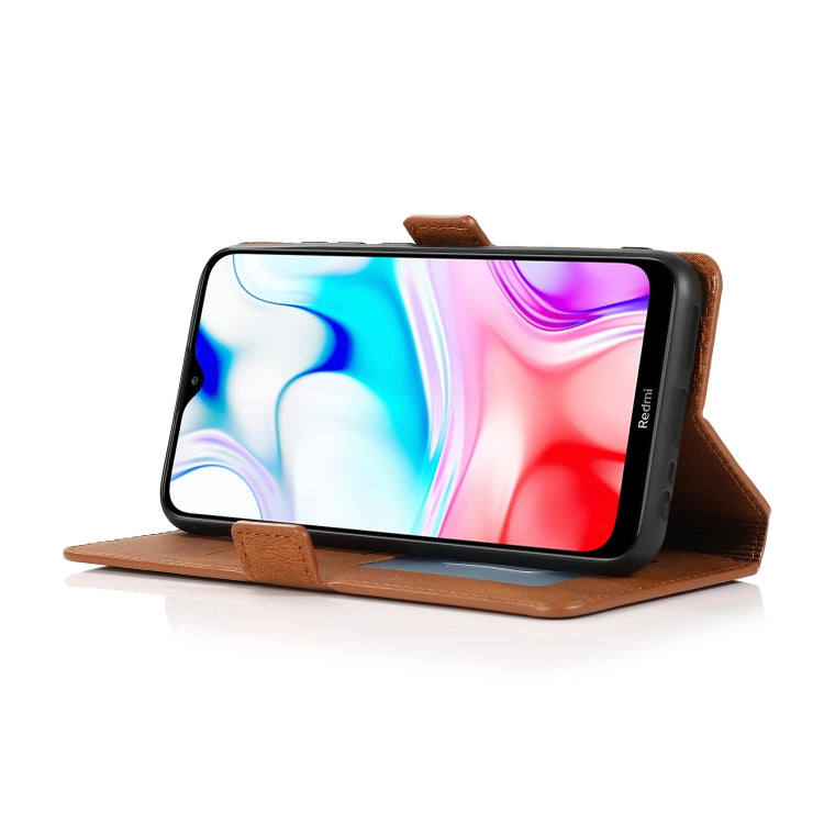 For Xiaomi Redmi 8 Retro Magnetic Closing Clasp Horizontal Flip Leather Case with Holder & Card Slots & Photo Frame & Wallet