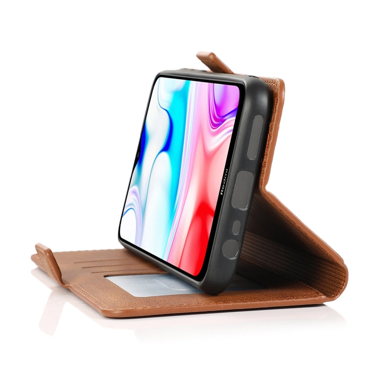 For Xiaomi Redmi 8 Retro Magnetic Closing Clasp Horizontal Flip Leather Case with Holder & Card Slots & Photo Frame & Wallet