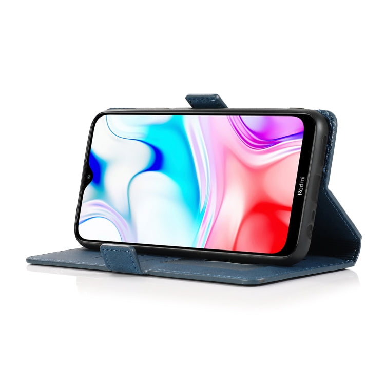 For Xiaomi Redmi 8 Retro Magnetic Closing Clasp Horizontal Flip Leather Case with Holder & Card Slots & Photo Frame & Wallet
