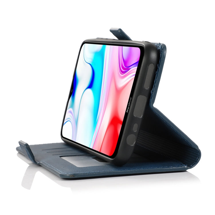 For Xiaomi Redmi 8 Retro Magnetic Closing Clasp Horizontal Flip Leather Case with Holder & Card Slots & Photo Frame & Wallet