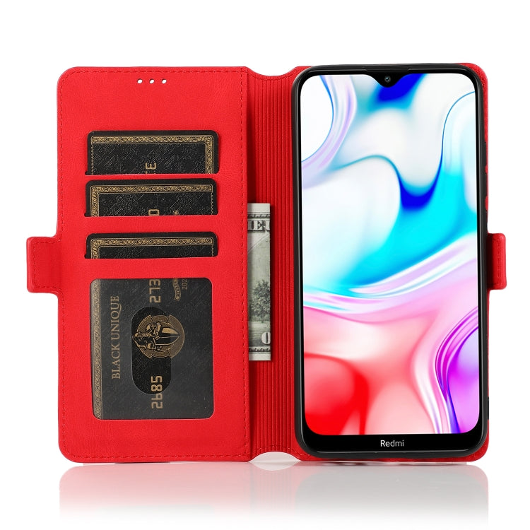 For Xiaomi Redmi 8 Retro Magnetic Closing Clasp Horizontal Flip Leather Case with Holder & Card Slots & Photo Frame & Wallet