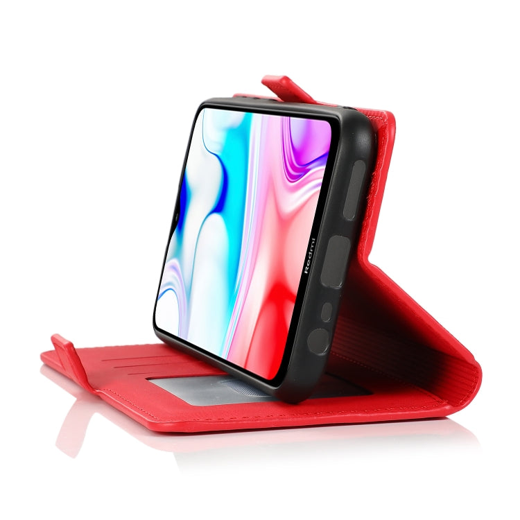 For Xiaomi Redmi 8 Retro Magnetic Closing Clasp Horizontal Flip Leather Case with Holder & Card Slots & Photo Frame & Wallet