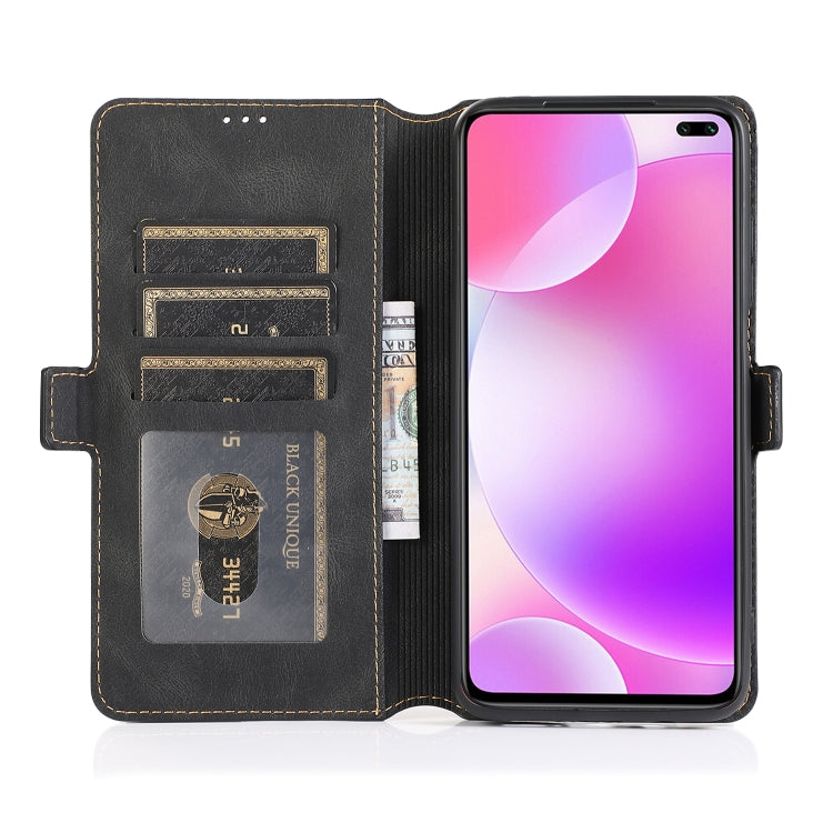 For Xiaomi Redmi K30 Retro Magnetic Closing Clasp Horizontal Flip Leather Case with Holder & Card Slots & Photo Frame & Wallet