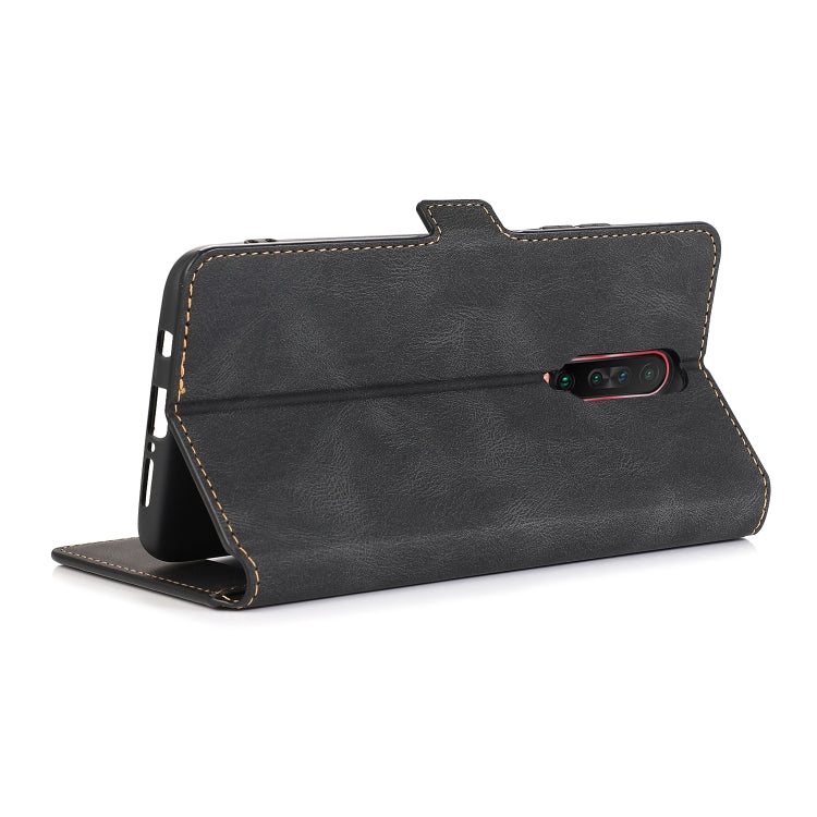 For Xiaomi Redmi K30 Retro Magnetic Closing Clasp Horizontal Flip Leather Case with Holder & Card Slots & Photo Frame & Wallet