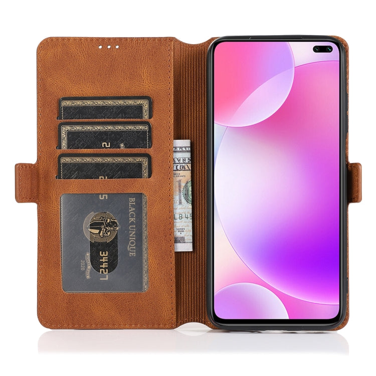 For Xiaomi Redmi K30 Retro Magnetic Closing Clasp Horizontal Flip Leather Case with Holder & Card Slots & Photo Frame & Wallet
