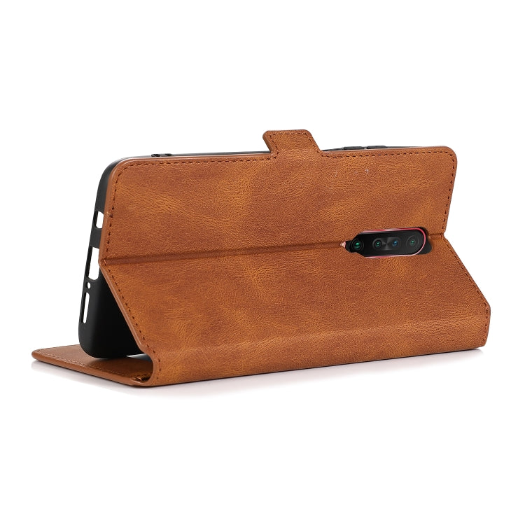 For Xiaomi Redmi K30 Retro Magnetic Closing Clasp Horizontal Flip Leather Case with Holder & Card Slots & Photo Frame & Wallet