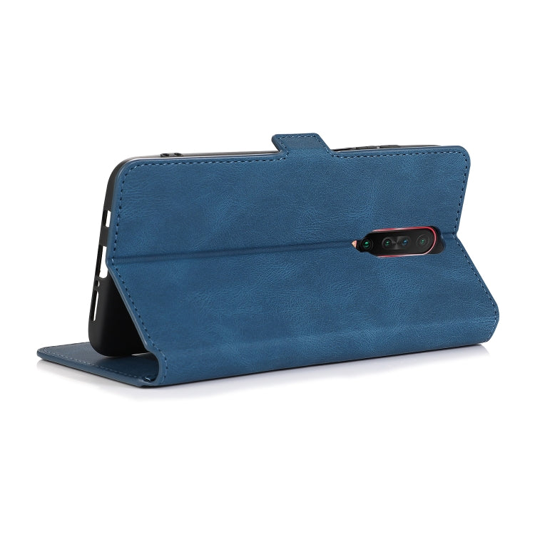 For Xiaomi Redmi K30 Retro Magnetic Closing Clasp Horizontal Flip Leather Case with Holder & Card Slots & Photo Frame & Wallet