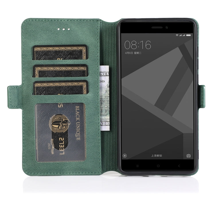 For Xiaomi Redmi Note 4X Retro Magnetic Closing Clasp Horizontal Flip Leather Case with Holder & Card Slots & Photo Frame & Wallet