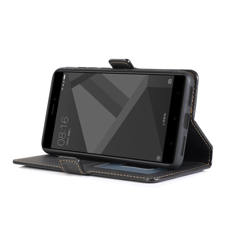 For Xiaomi Redmi Note 4X Retro Magnetic Closing Clasp Horizontal Flip Leather Case with Holder & Card Slots & Photo Frame & Wallet