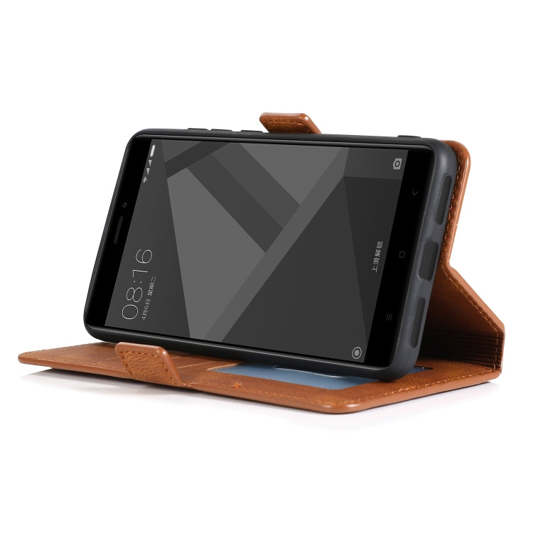 For Xiaomi Redmi Note 4X Retro Magnetic Closing Clasp Horizontal Flip Leather Case with Holder & Card Slots & Photo Frame & Wallet