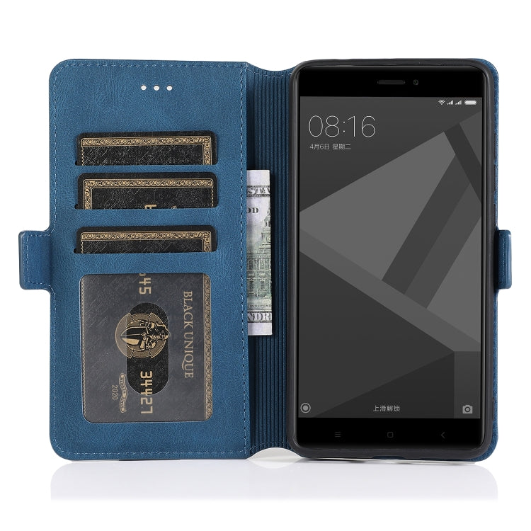 For Xiaomi Redmi Note 4X Retro Magnetic Closing Clasp Horizontal Flip Leather Case with Holder & Card Slots & Photo Frame & Wallet