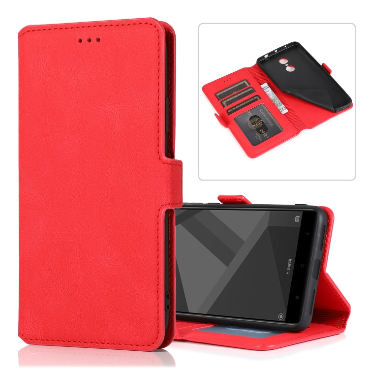 For Xiaomi Redmi Note 4X Retro Magnetic Closing Clasp Horizontal Flip Leather Case with Holder & Card Slots & Photo Frame & Wallet